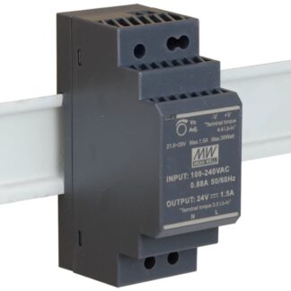 HDR-30-24 Mean Well DIN Rail Power Supply, 24V 1.5A 36W