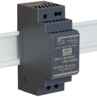 HDR-30-5 Mean Well DIN Rail Power Supply, 5V 3A 15W