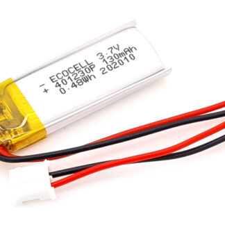 LiPo Battery 130mAh 3.7V 401230, Polymer Lithium Ion