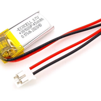LiPo Battery 45mAh 3.7V 301020, Polymer Lithium Ion