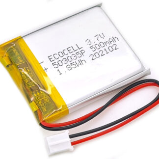 LiPo Battery 500mAh 3.7V 503035, Polymer Lithium Ion