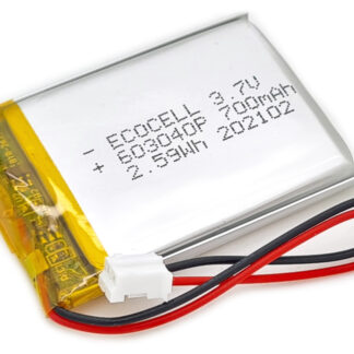 LiPo Battery 700mAh 3.7V 603040, Polymer Lithium Ion