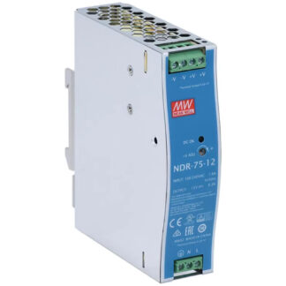NDR-75-12 Mean Well DIN Rail Power Supply, 12V 6.3A 75W