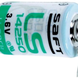 3.6V 1/2 AA Lithium Battery 1.2Ah, 2 Pins PCB, Saft LS14250 2PF