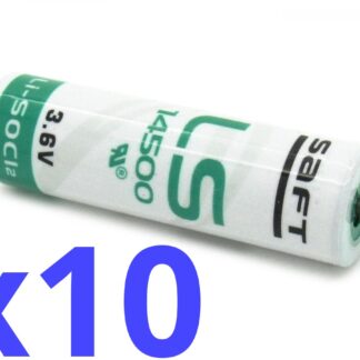 10x Saft LS14500 Lithium Primary Battery, 3.6V, AA