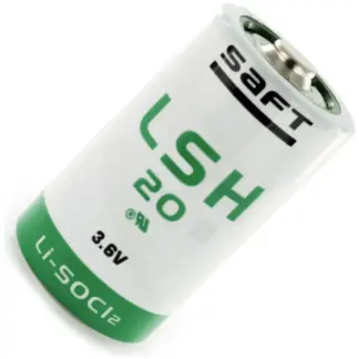 Saft LSH20 D Size 3.6V Lithium Battery 5.5Ah, Spiral Wound Type